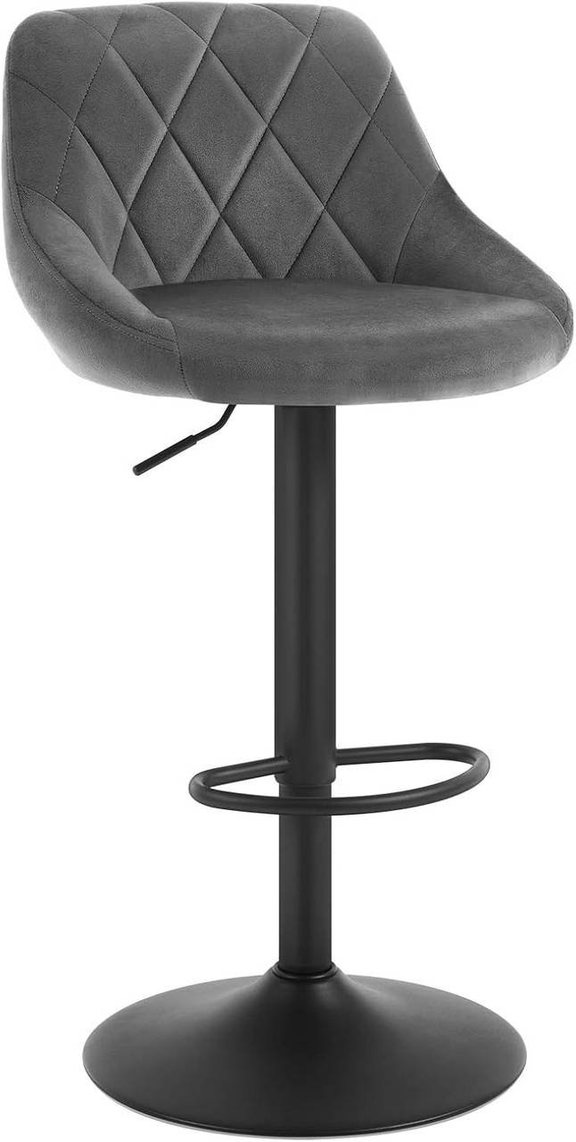 Barhocker Samt, höhenverstellbar
