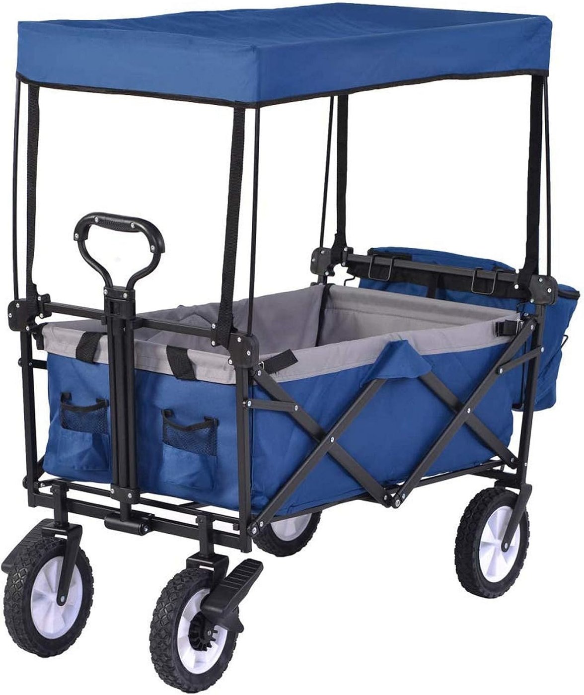 Faltbarer Gartenwagen mit Dach