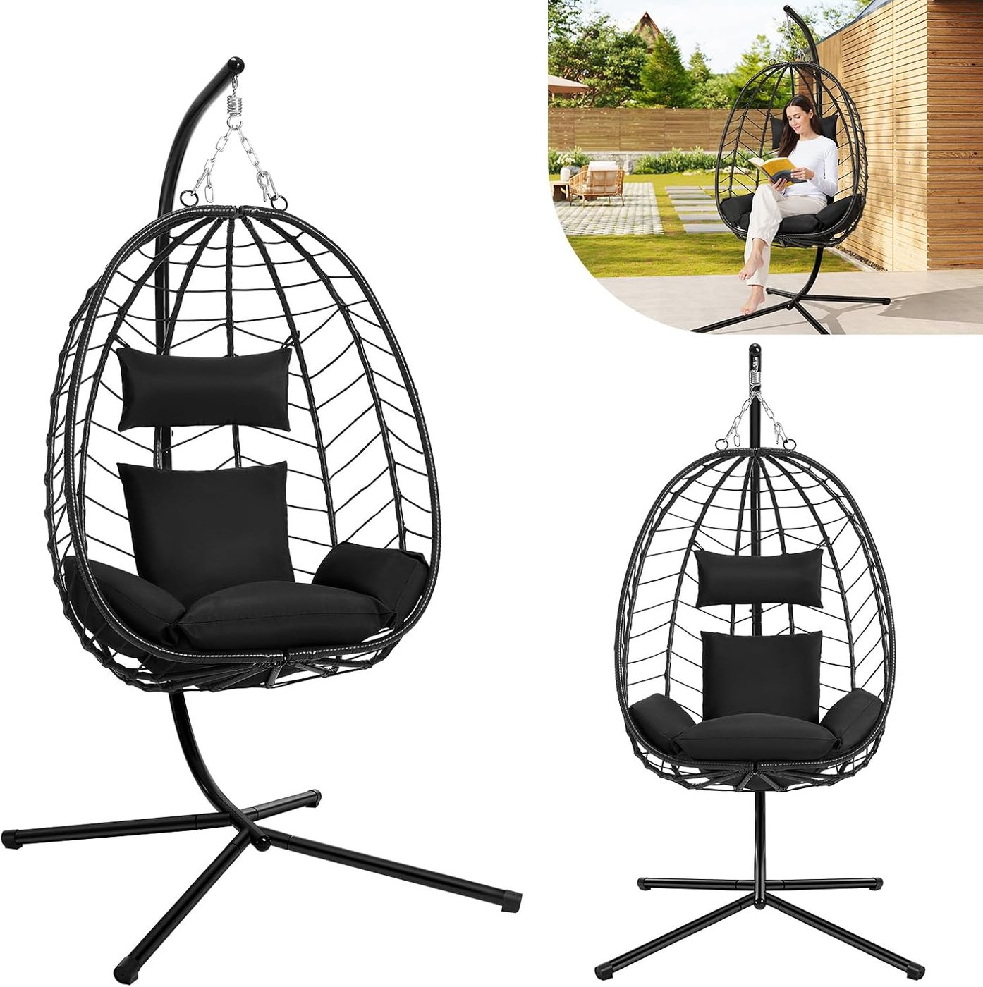 Hängesessel PE-Rattan